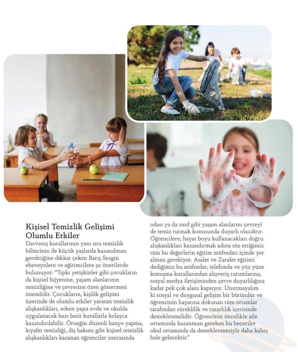 Genel Müdür Yardımcımız Barış Sezgin, Asalet ve Zarafet Derslerimiz ile hedeflediklerimizi <a href="/BabyAndKidsMag/">Baby & Kids Magazine</a> ile paylaştı:

“Nezaket kurallarını öğrenen, kişisel temizliğine ve çevresine duyarlı olan çocuklar bu alışkanlıklarını hayat boyu sürdürüyor”

#UğurluOlmak