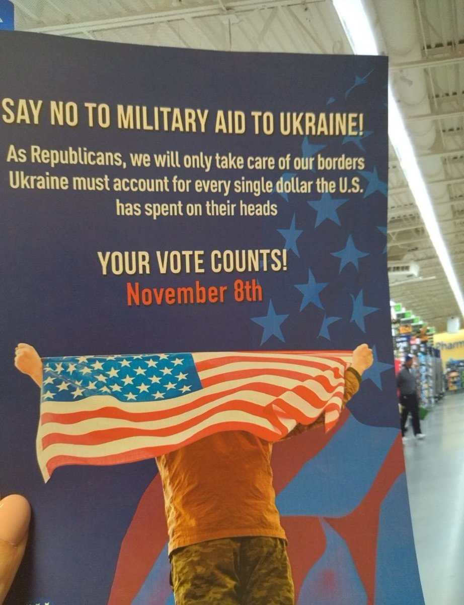 🇺🇸❌🇺🇦“Say NO to military aid to Ukraine” Leaflets with such an appeal were handed out by the Republicans before the congressional elections. And here is their content: “