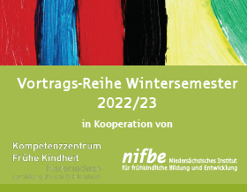 Heute 16.30 Uhr startet  unsere Vortragsreihe zu Diversität und Kindheitspädagogik in Koop mit nifbe. Den 1. Vortrag hält Prof.in Dr.in Melanie Kubandt: Diversität in der frühen Kindheit Reflexionsanregungen für Forscher*innen und Praktiker*innen