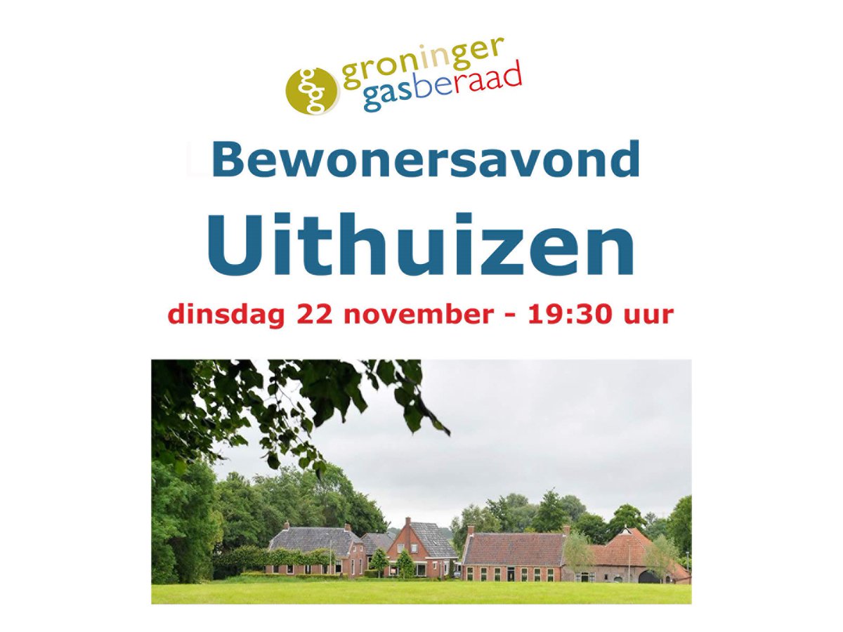 Bewonersavonden - Heeft u vragen? 
👉 Komt u ook? 
👉 Meld u aan! 

Bewonersavond Termunten - 14 nov. 
Bewonersavond Uithuizen - 22 nov. 

tinyurl.com/3w4fvuvw