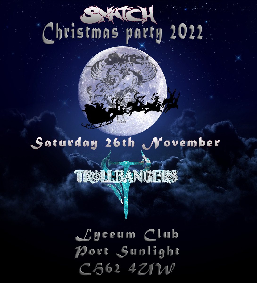 snatchmcc's tweet photo. Snatch Christmas party 
See you all there https://t.co/EWtkCNFxMA
