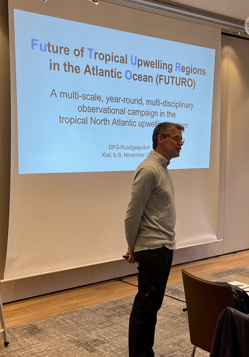 First national discussion (#DFG Rundgespräch) on the concept for a #FUTURO campaign to study the ‚Future of Tropical Upwelling Regions in the Atlantic‘ with a major field campaign for a whole year 2026-2027 <a href="/GEOMAR_en/">GEOMAR_en</a> <a href="/dfg_public/">DFG public | @dfg_public@wisskomm.social</a> @BMBF_Bund <a href="/Meeresforschung/">KDM</a> exiting times ahead