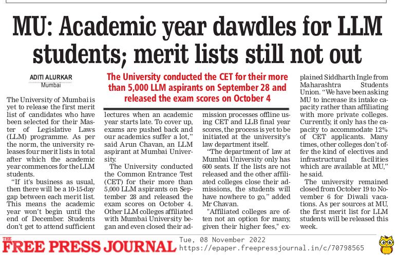 educlashco's tweet image. #MumbaiUniversity #UniversityOfMumbai #educlash