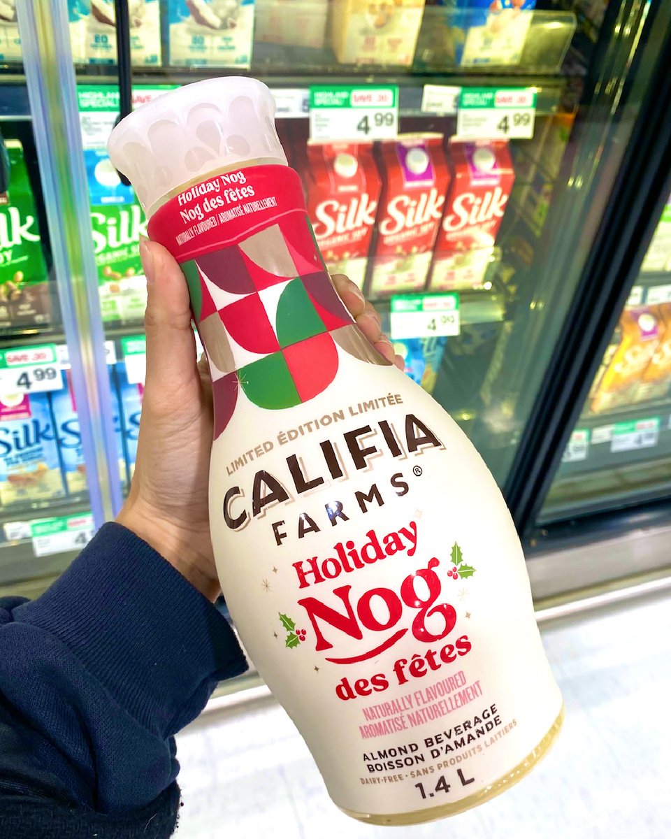 Limited Edition Holiday Nog is here from @califiafarmsca 🎄 Who's ready for the most wonderful time of the year? 💫