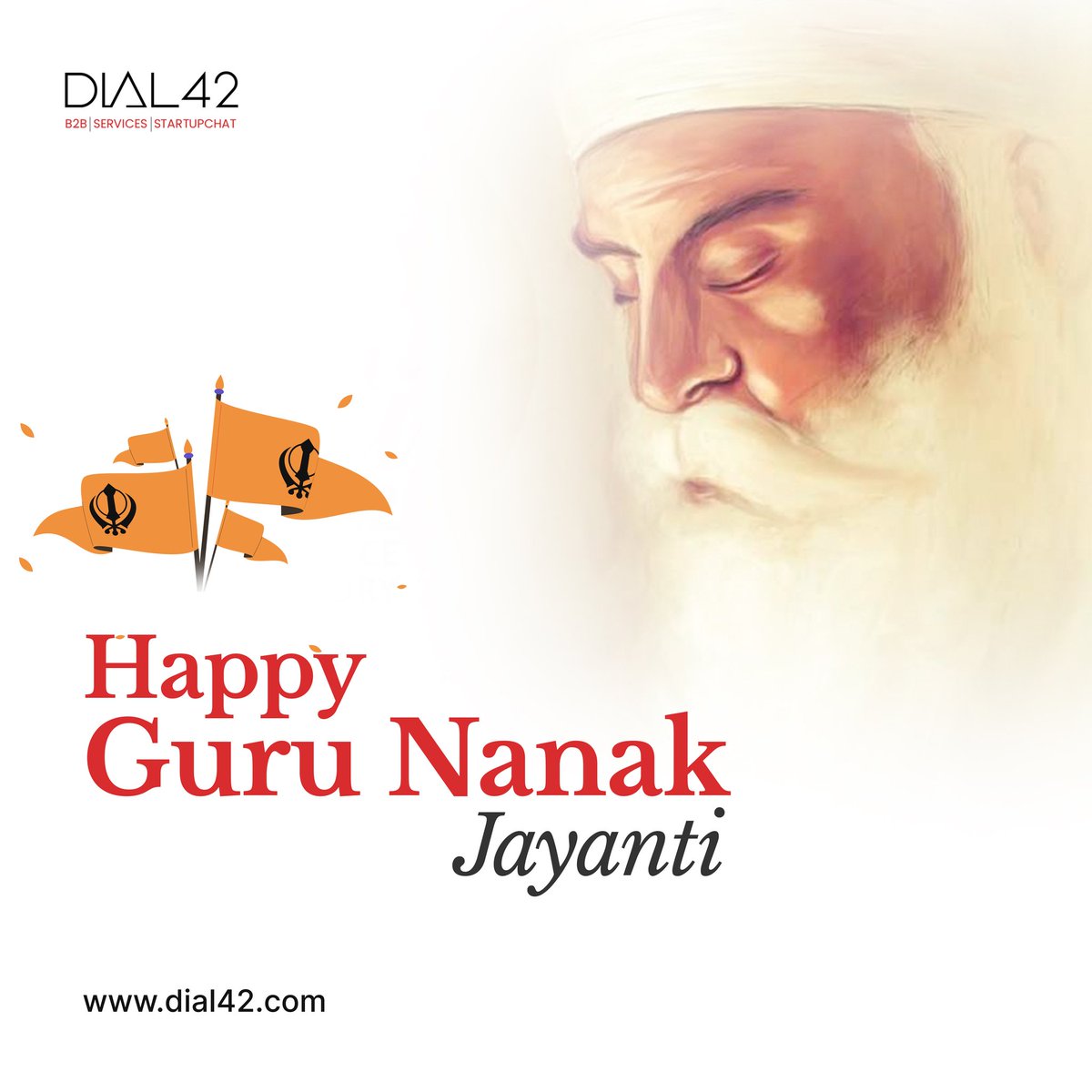 dial__42's tweet photo. Let's reflect on Guru Nanak ji's teachings of selfless service to humanity today and make an effort to live by them. Greetings on Gurupurab 2022!
.
.
#dial42 #b2bbusinesses #festival #marketing #marketingdigital #GuruNanakPrakashParv https://t.co/zuuM3KJsaT