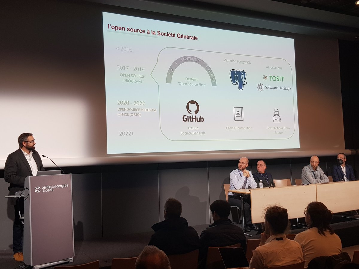 Simon Clavier (@simonclavier) on Twitter photo #OSXP2022 4e Conférence du track "Gouvernance et #OSPO" : 5 témoignages croisés de membres de tosit.fr <a href="/TOSITOpenSource/">TOSIT</a> sur l'Adoption, La Contribution et la mise en place d'un #OSPO
avec <a href="/SNCFConnectTech/">SNCF Connect & Tech</a>
<a href="/enedis/">Enedis</a>
<a href="/SocieteGenerale/">Societe Generale Group</a> <a href="/Orange_France/">Orange France</a> #PoleEmploi #OSXP2022 4e Conférence du track "Gouvernance et #OSPO" : 5 témoignages croisés de membres de tosit.fr <a href="/TOSITOpenSource/">TOSIT</a> sur l'Adoption, La Contribution et la mise en place d'un #OSPO
avec <a href="/SNCFConnectTech/">SNCF Connect & Tech</a>
<a href="/enedis/">Enedis</a>
<a href="/SocieteGenerale/">Societe Generale Group</a> <a href="/Orange_France/">Orange France</a> #PoleEmploi