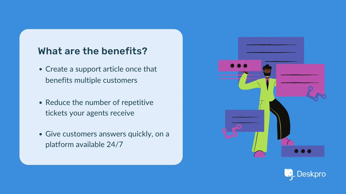 deskpro's tweet image. Help customers help themselves with 24/7 access to support content that ensures agents receive fewer tickets and can focus on issues that require their attention. Check out Deskpro&apos;s intelligent search and Help Center: buff.ly/3zThOog 

#helpdesksoftware #ticketdeflection