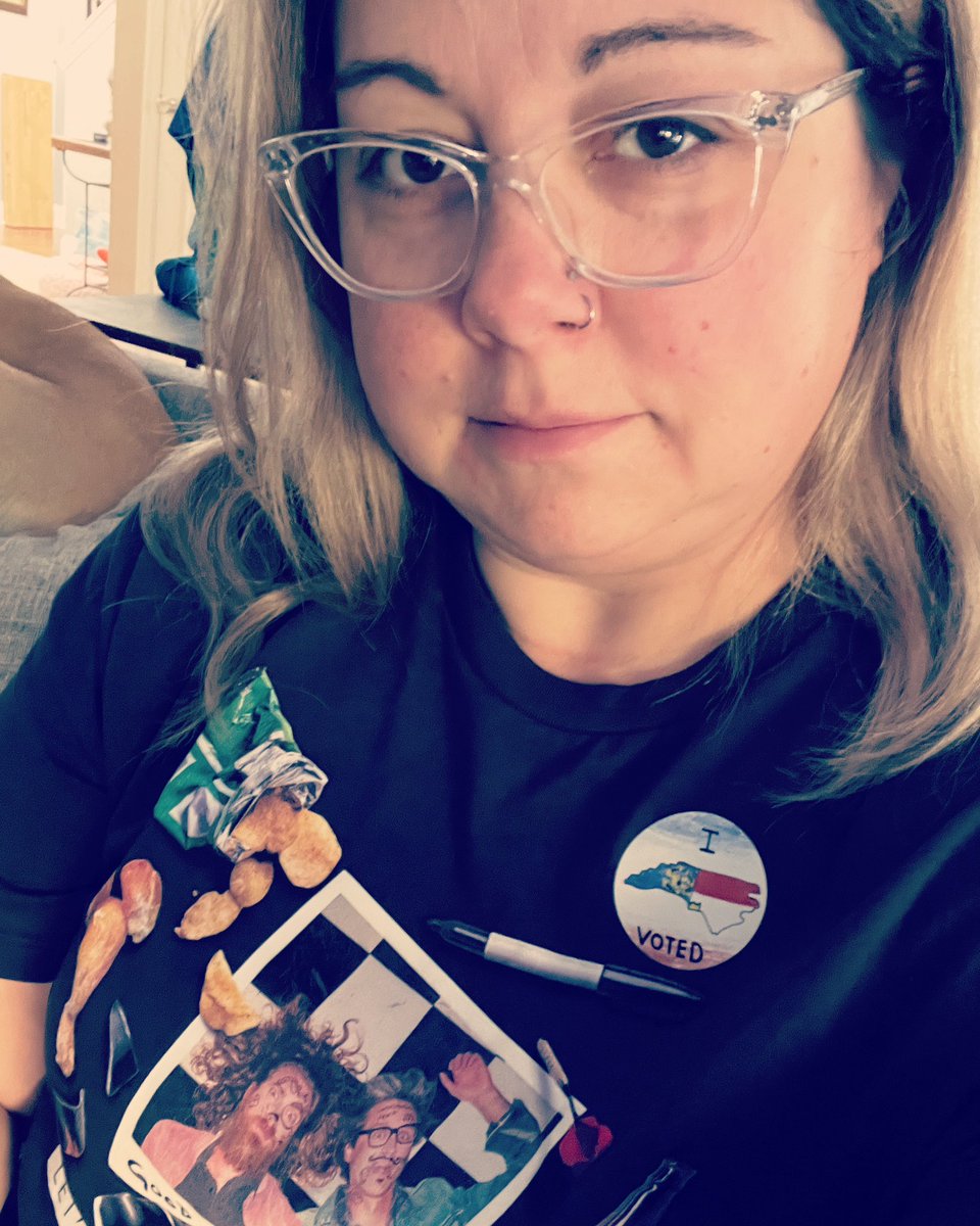 PanicAtTheTato's tweet photo. Just out here being my Mythical best on election day!
#merchacality #VOTE https://t.co/DZHhqgyrnb