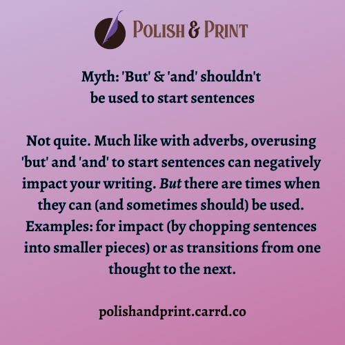 polishandprint's tweet photo. See what I did there? 😉

What are some other writing myths you'd like to debunk? #WritingCommunity https://t.co/PYnP0uJKBf
