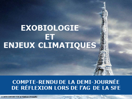 SFExobio's tweet photo. À lire : un compte-rendu par @FlashCordon de la matinée "Exobiologie et enjeux climatiques" organisée par la @SFExobio . Peut-on justifier des recherches en exobiologie aujourd'hui ? Comment envisager le futur de nos disciplines scientifiques ? https://t.co/9p5KcdaUrn https://t.co/x7V6Qdf1wC