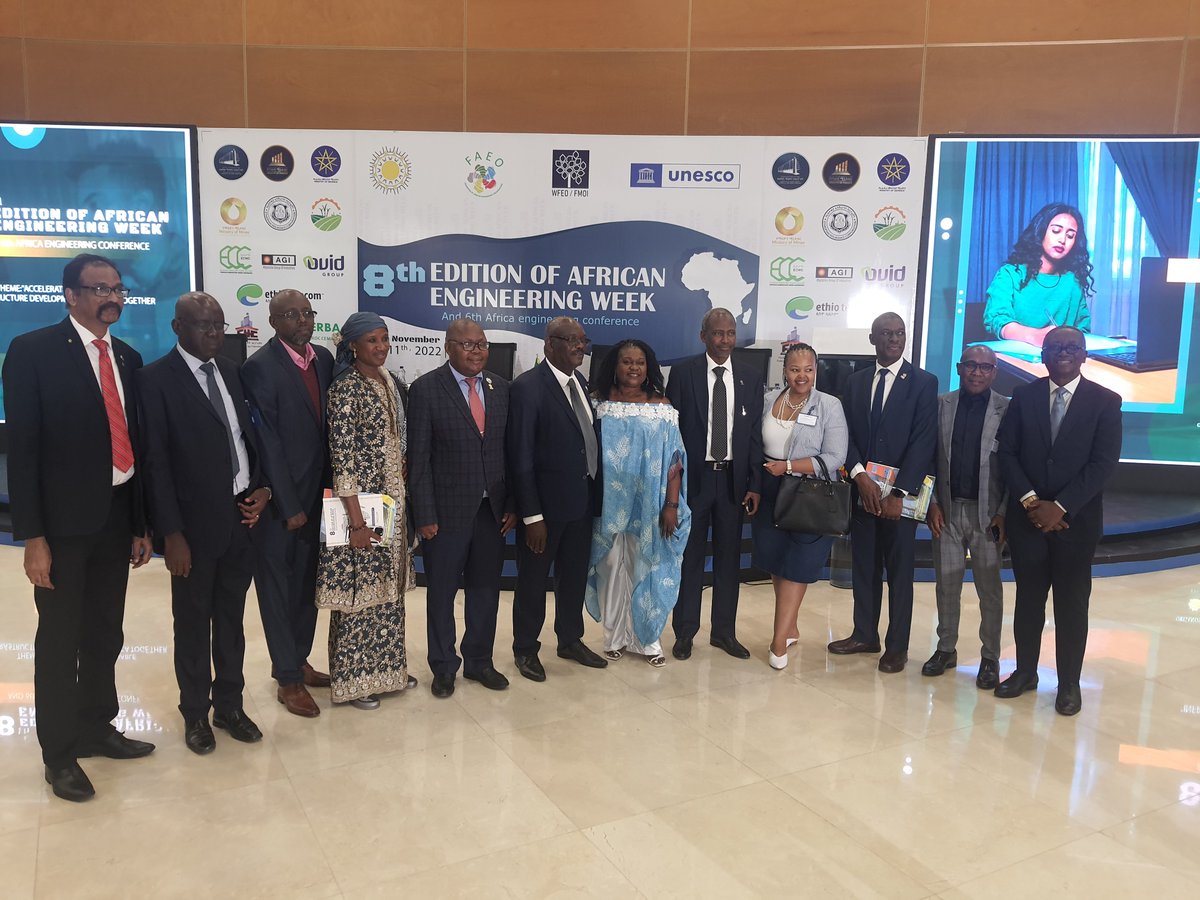 In Addis Ababa for Africa Engineerin Week and Conference at the magnificent Science Museum. <a href="/RwandaEngineers/">Institution of Engineers Rwanda (IER)</a> <a href="/wfeo/">WFEO</a> @theofficialfaeo