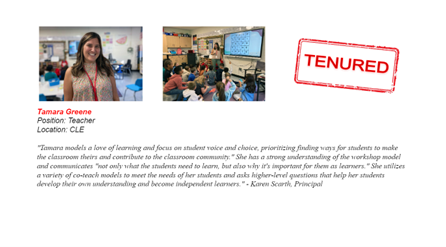JWLloyd80's tweet photo. For this week's #TenureTuesday profile, we highlight Tamara Greene, an educator who places an emphasis on student choice and voice ...
@CottageLaneES
@southorangetown https://t.co/tfI2BlmTRg
