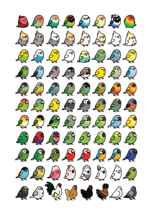 I like to draw birbs #artistsontwitter 