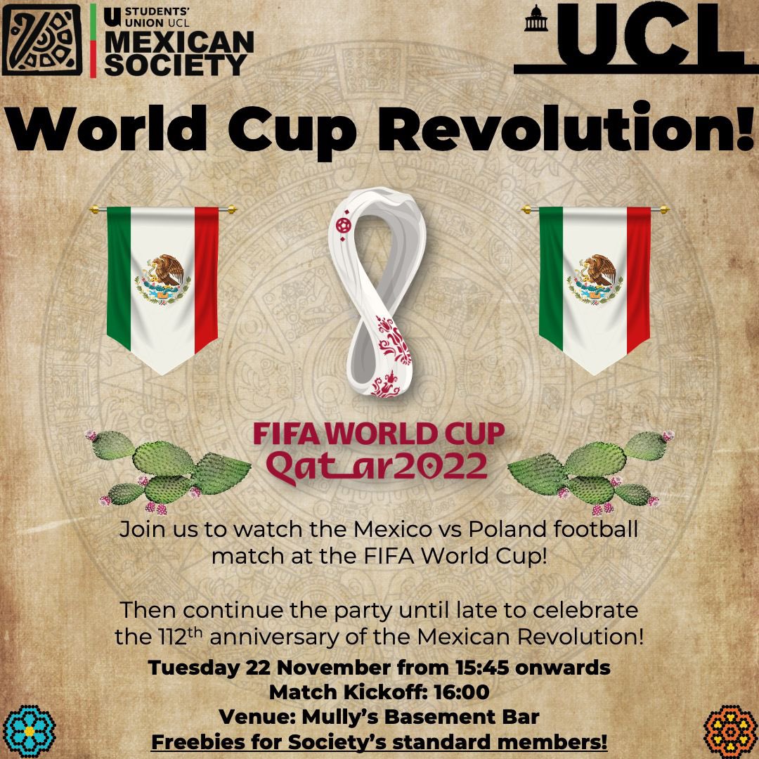 ucl_mexsoc's tweet photo. Join us to watch the Mexico vs Poland football match at the FIFA World Cup https://t.co/sOM6G0SD9I