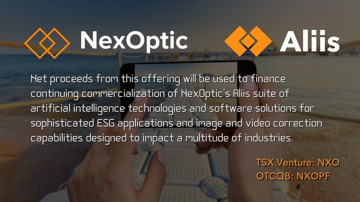 NexOptic Announces Closing of $2.2 Million Private Placement.

$NXO.V $NXOPF #News #Investors #Finance #innovation 

nexoptic.com/news/rich-geru…