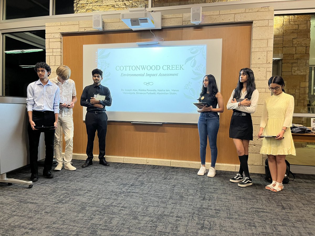 Super proud of these <a href="/ib_chs/">CHS IB Program</a> learners for their commitment to collecting, analyzing and reporting on the data from our project at Coppell Nature Park! A months worth of doing real science. <a href="/CoppellHigh/">🏫 Coppell High School 📚</a>