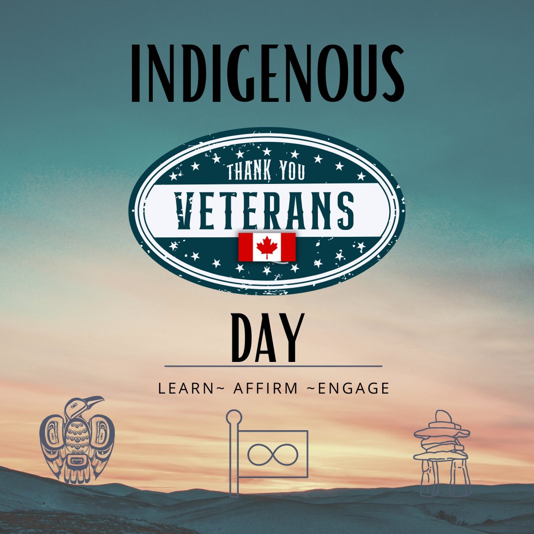 November 8th marks National Indigenous Veterans Day in which we acknowledge the contributions made by First Nation, Métis and Inuit men &amp; women who have been part of the military in Canada for over 200 years. Visit our PAS Community Space Website to engage with resources.