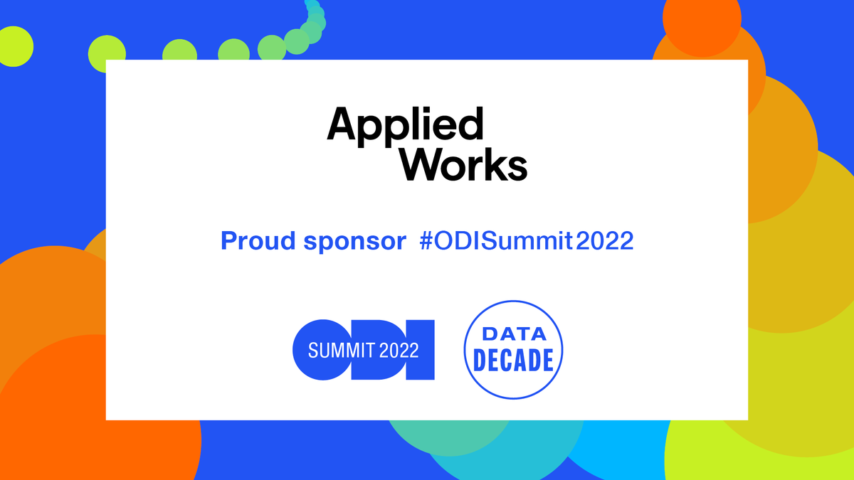 Have you visited the 'Data needs design' booth? 

In collaboration with leading design studio @appliedworks, we're looking at the importance of digital design and data in mobilising people and organisations to make better decisions

#ODISummit2022 #DataDecade