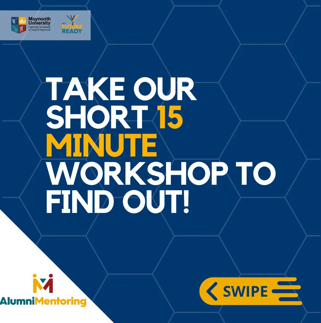 mu_futureready's tweet image. Would you like to see if the MU Alumni Mentoring programme is right for you? 👀Take this short 15-minute workshop to find out! This is also step one of the application process.