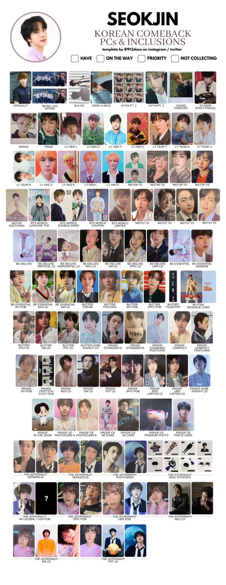 BTS KOREAN ALBUM COMEBACK PC PHOTOCARD TEMPLATE ✨ (Updated with