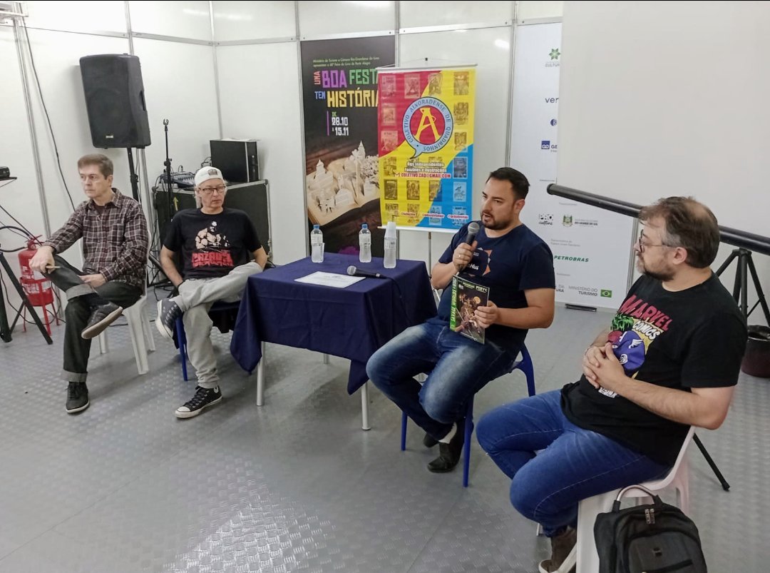 Participação no 15° Evento Mutação da 68° <a href="/feiradolivropoa/">Feira do Livro de Porto Alegre</a> #chrischavesart #profeciacomics #feiradolivrodeportoalegre