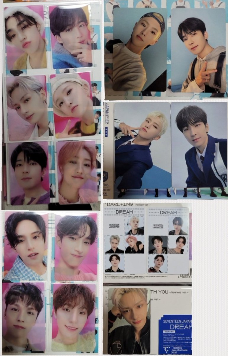 _svt_shua_'s tweet photo. SEVENTEEN セブチ
交換 DREAM トレカ

譲→画像1～2
エスクプス　ジョンハン　ジュン　ホシ　ウォヌ　ウジ　ディエイト　ミンギュ　ドギョム　バーノン　ディノ

求→画像3～4スタンプなし
ジョシュア　スングァン
同種優先

郵送または大阪ドームにて手渡し交換可能な方いましたら、ご連絡ください🙇 https://t.co/A6ixbppsEb