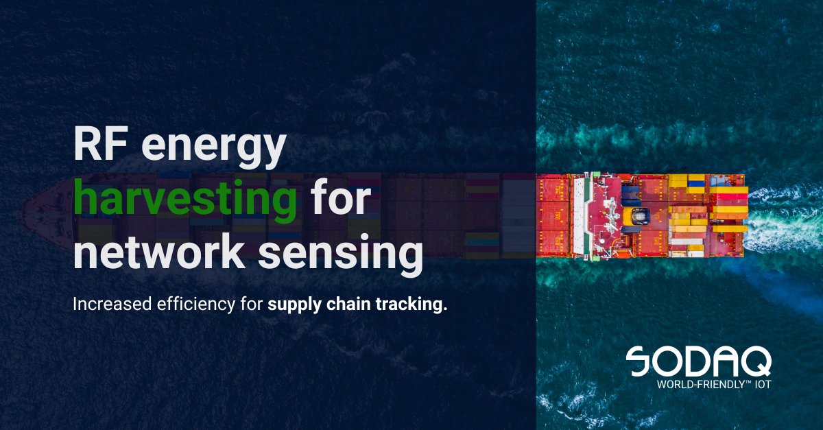 Check out #SODAQ's new patent-pending invention! Offering global supply chain #tracking comes with #connectivity challenges that drain power sources. Discover our new sensor using RF energy harvesting for network sensing without wasting energy: hubs.ly/Q01rMK-50