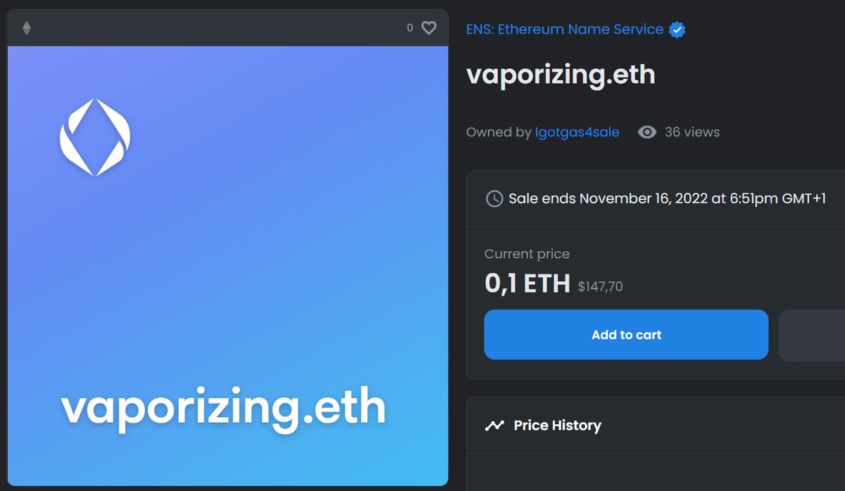 CryptoRgreen's tweet photo. 🔥#7 Shill your #ENS  domain🔥

vaporizing.eth -> 0.1 #ETH  
https://t.co/PwHkB9z9y0

Thanks to 
@igotgas4salei
 for the deal

1⃣Post your domain with price for tomorrow's post 👇
2⃣ RT for more exposure

#ETH  #NFTcoin #nftarti̇st #NFTshill #nftcollectors  #NFTcollections #NFTs https://t.co/rh72FYmyCs