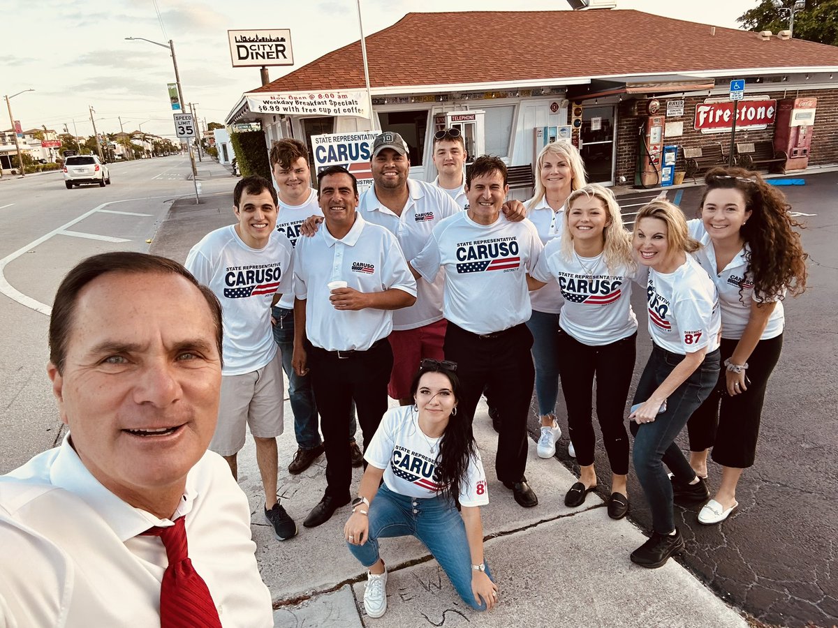 jackfurnari's tweet photo. Great weather for an election. The Caruso campaign was out early, greeting voters. Vote for Republican Mike Caruso Fl HD 87 🇺🇸
If they have an R by their name, they're your brothers and sisters, and they need your help
 VOTE REPUBLICAN 🇺🇸 https://t.co/UWZIGS3Hme