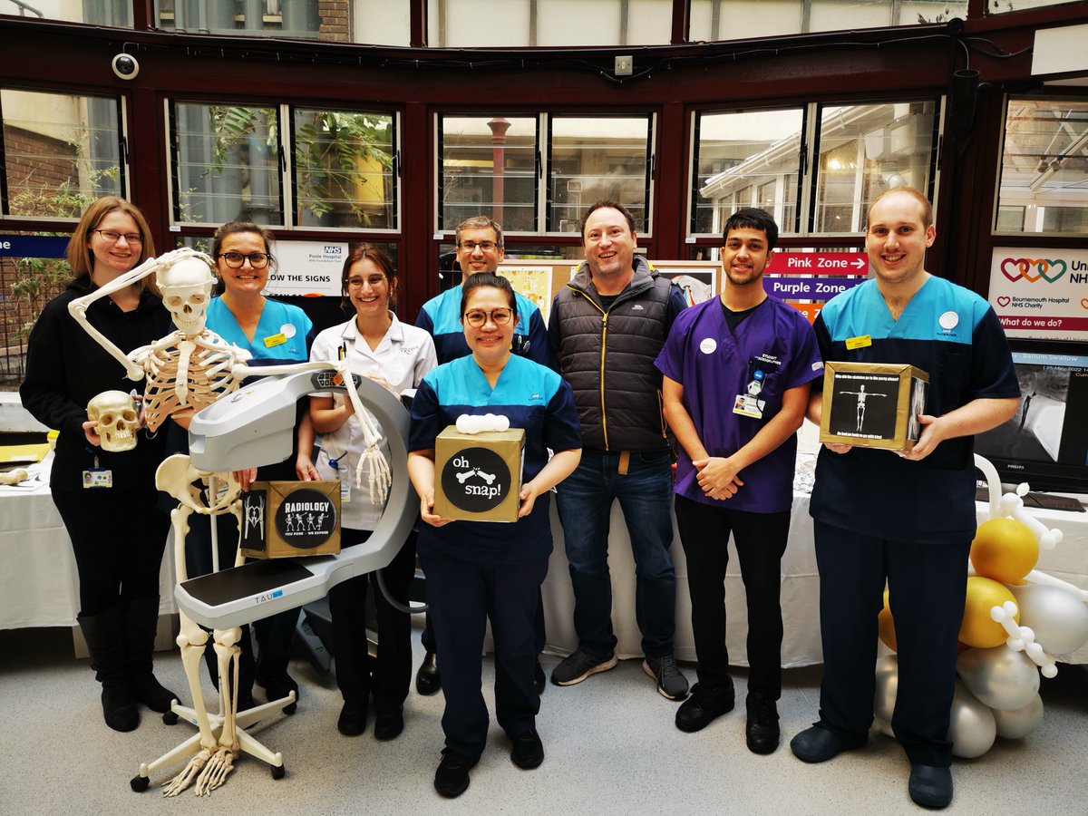 UHD_NHS's tweet photo. Wishing a very happy #WorldRadiographyDay to all our fantastic #TeamUHD radiographers and radiologists. We value you and appreciate all that you do! 💙 Pop along to our RBH atrium and Poole Hospital's dome to meet some of our teams and find out more about their roles. https://t.co/aswpri60t8