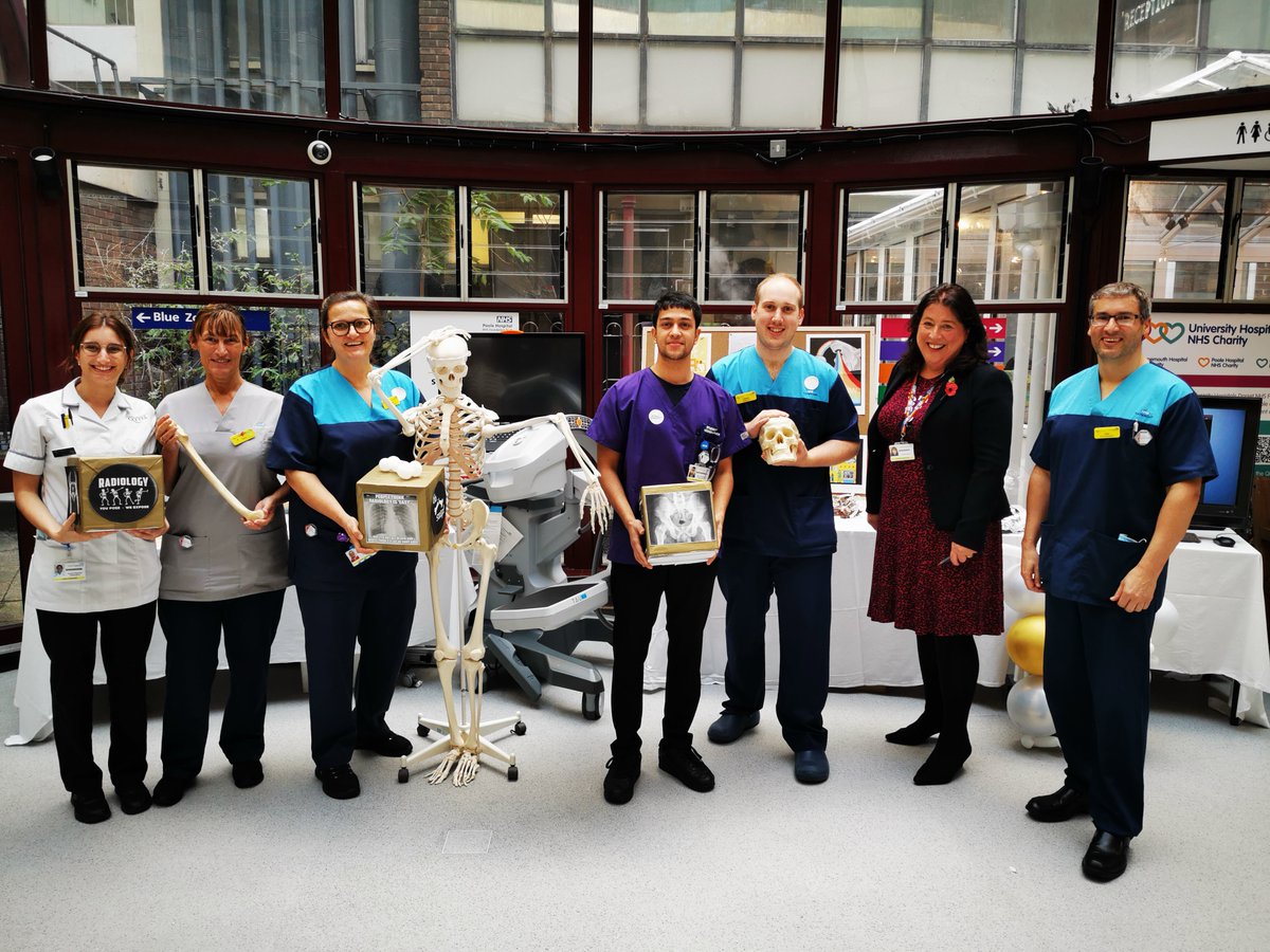 UHD_NHS's tweet photo. Wishing a very happy #WorldRadiographyDay to all our fantastic #TeamUHD radiographers and radiologists. We value you and appreciate all that you do! 💙 Pop along to our RBH atrium and Poole Hospital's dome to meet some of our teams and find out more about their roles. https://t.co/aswpri60t8
