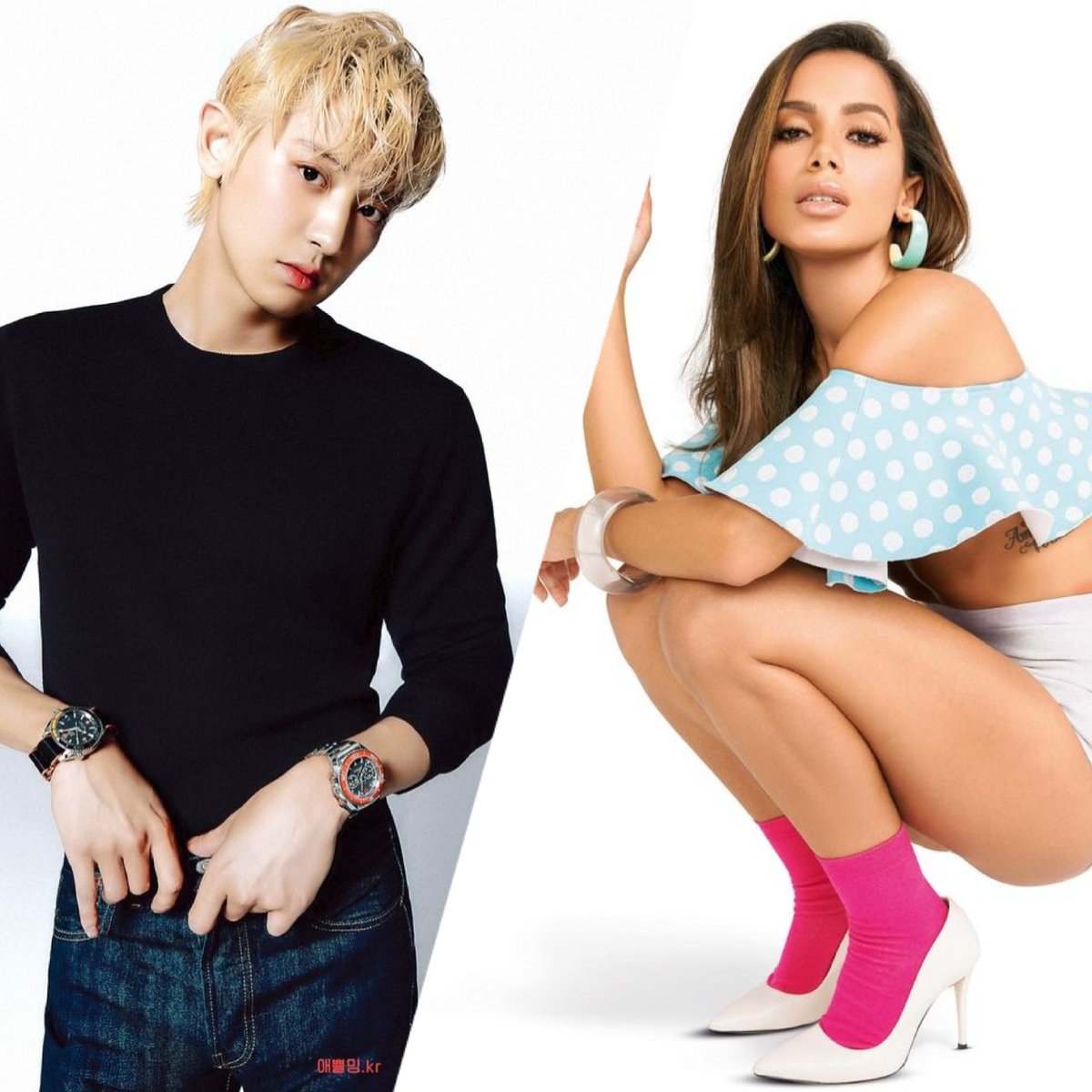 UpdateKBoys's tweet image. 🚨 COMO É? É especulado que o Chanyeol, membro do EXO, faça uma colaboração com a Anitta na faixa “E-YO” de seu primeiro álbum solo. 😨