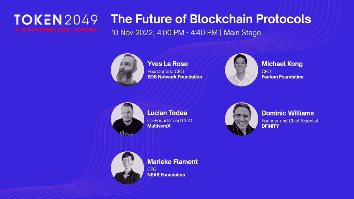 luciantodea's tweet photo. I will join the panel: The Future of Blockchain Protocols at #TOKEN2049 London, on 10th of November 2022. 

See you there! 

Let me know your thoughts about the future of blockchain protocols. https://t.co/iRrIsTkZmU