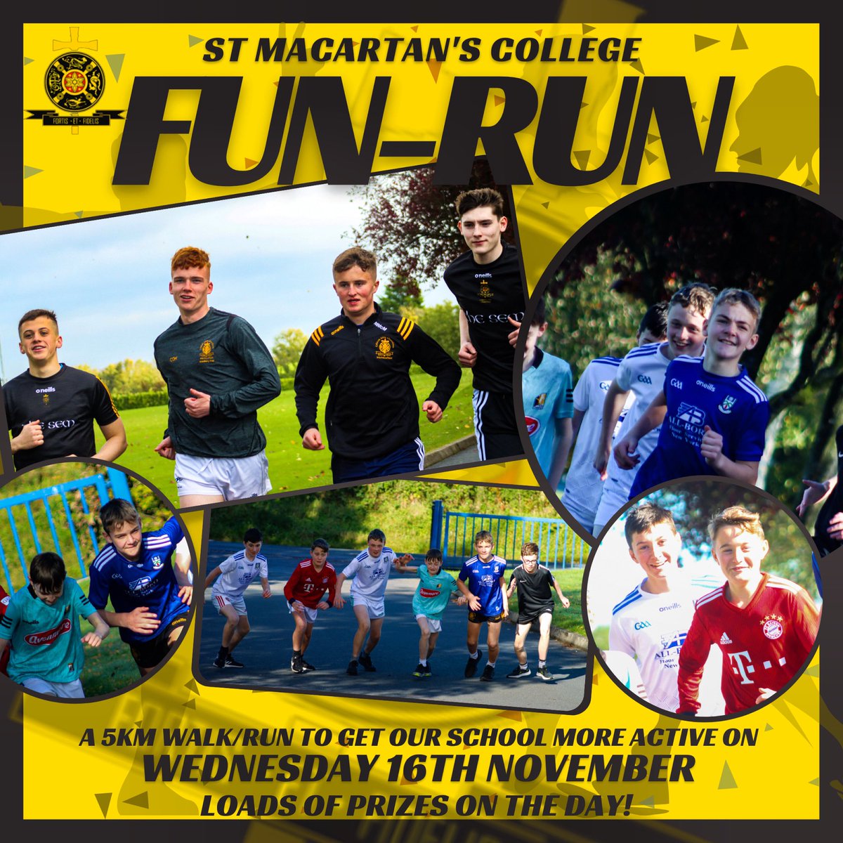 🏃‍♂️SEM FUN RUN 🏃‍♂️
We will have a sponsored fun-run/walk next Wednesday, Nov 16th to help raise money for the improvement and updating of our gym &amp; fitness facilities!
There will be lots of prizes on the day for first finishers &amp; also lots of raffle prizes too!
#TogetherWeThrive