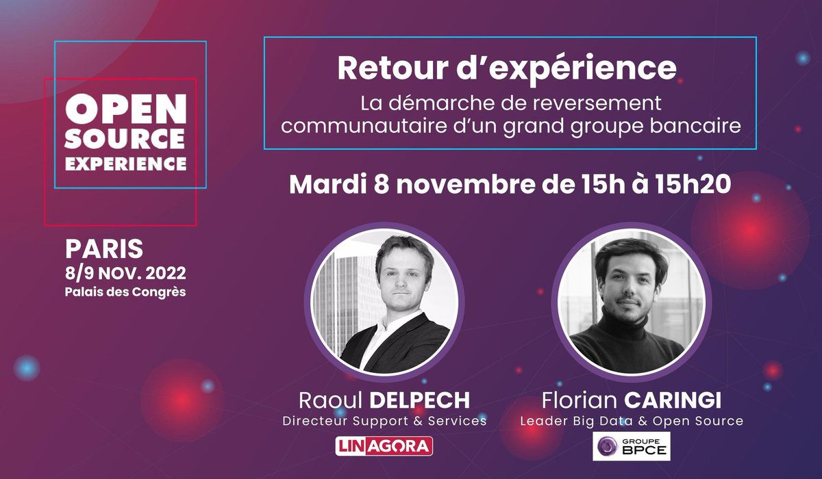 linagora's tweet photo. A 15h en 242 B #OSXP2022
@RaoulDelpech notre Directeur Support & Services interviendra aux côtés de @CaringiFlo pour un #RETEX #reversement communautaire d’un grand groupe bancaire
W/ @OSXP_Paris
#opensource #DSI #devops https://t.co/i0nEMyAmkZ