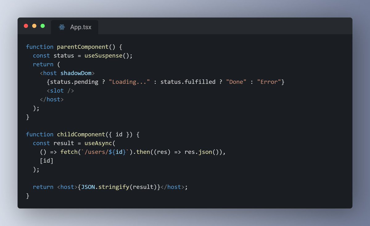atomicojs's tweet image. Sorry we've been inactive on twitter. Now some news on the way. 1. (coming soon) Suspense API for #webcomponents 😎