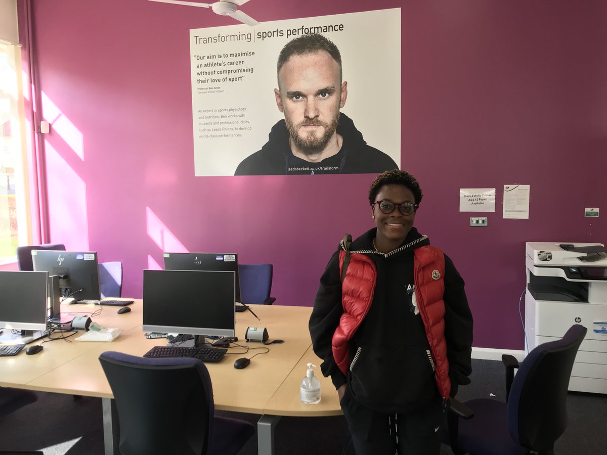 Top notch University, great facilities, vibrant city, football, football and more football, all right next to the Yorkshire Dales. Is this for YOU? Fatimah is a having a ball #womenssoccer