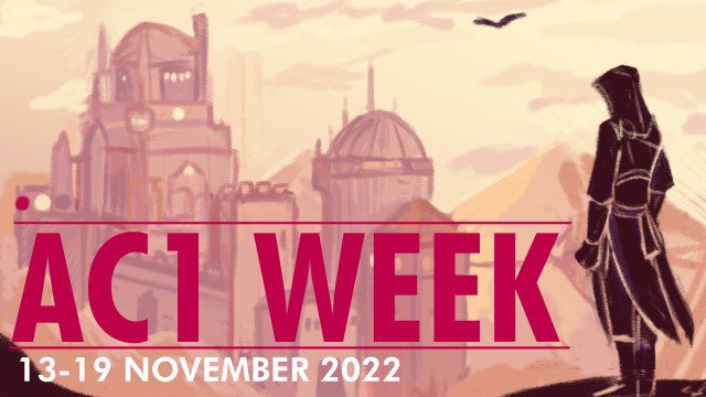 codextober's tweet photo. Looking to celebrate the 15th anniversary of AC1?
Check out #AC1week created by our good friend @stealingpotatos !

Running from the 13th to the 19th come and celebrate the first assassins creed with the community! 

Info here: https://t.co/vuDDYDGXsW

#AssassinsCreed https://t.co/s5u1KFq7yE