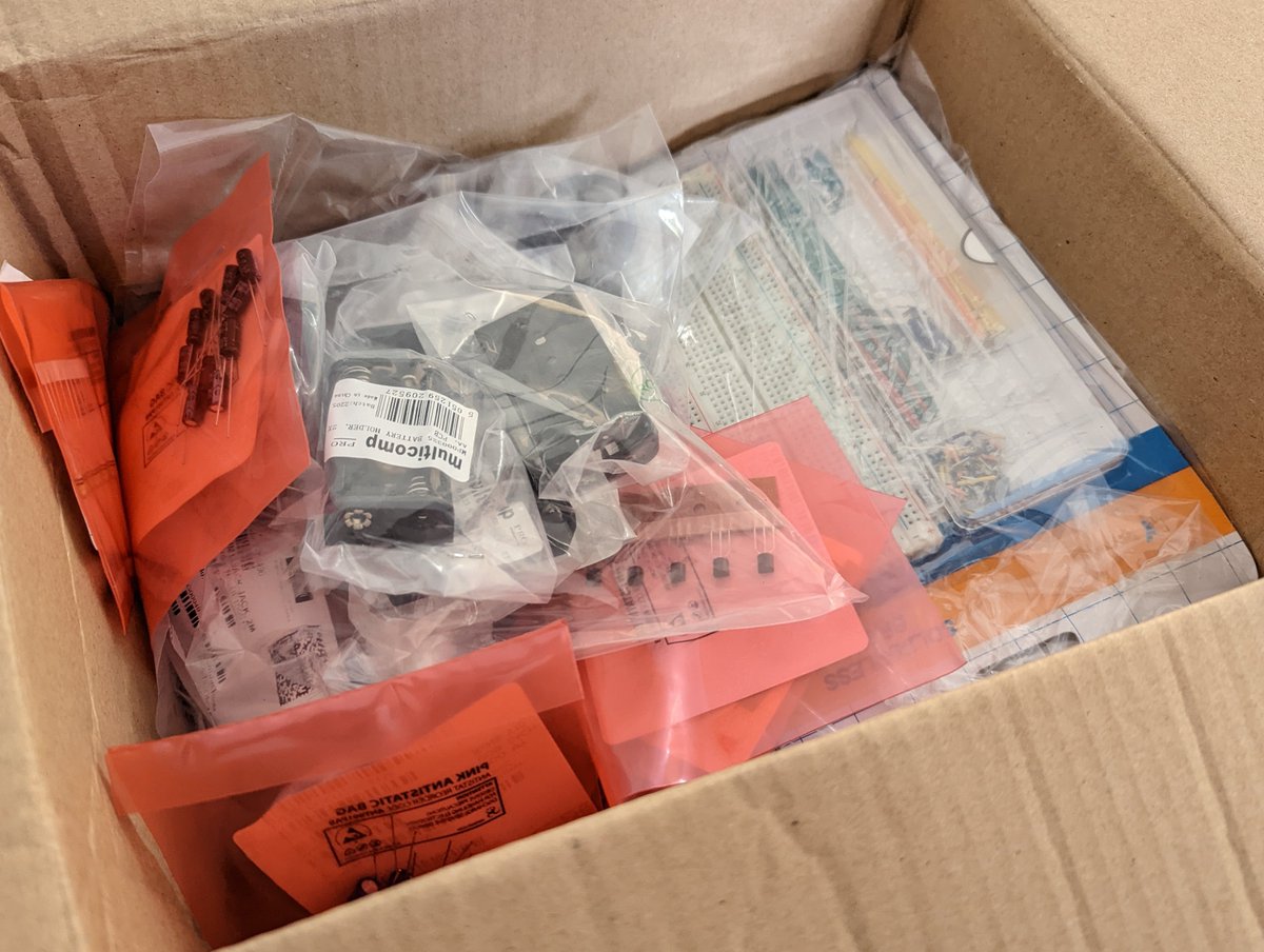 JessKHolland's tweet photo. Delivery day! Building my own microphone-amplifier circuits for experiments with #conditionmonitoring using audio.
#audioML #prototyping #machinelearning @Water_UofExeter https://t.co/tNLOrXCY9I