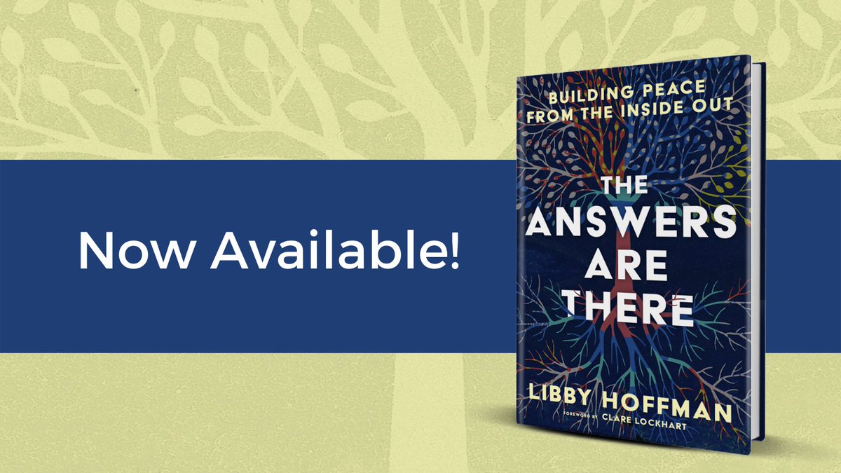 beckyrbnsn's tweet photo. The Answers Are There: Building Peace from the Inside Out, by @libbyhoffman, is a powerful resource for national healing. Buy now at https://t.co/4SqIa9h7hy #InsideOutPeace https://t.co/WH1w0Pcyng