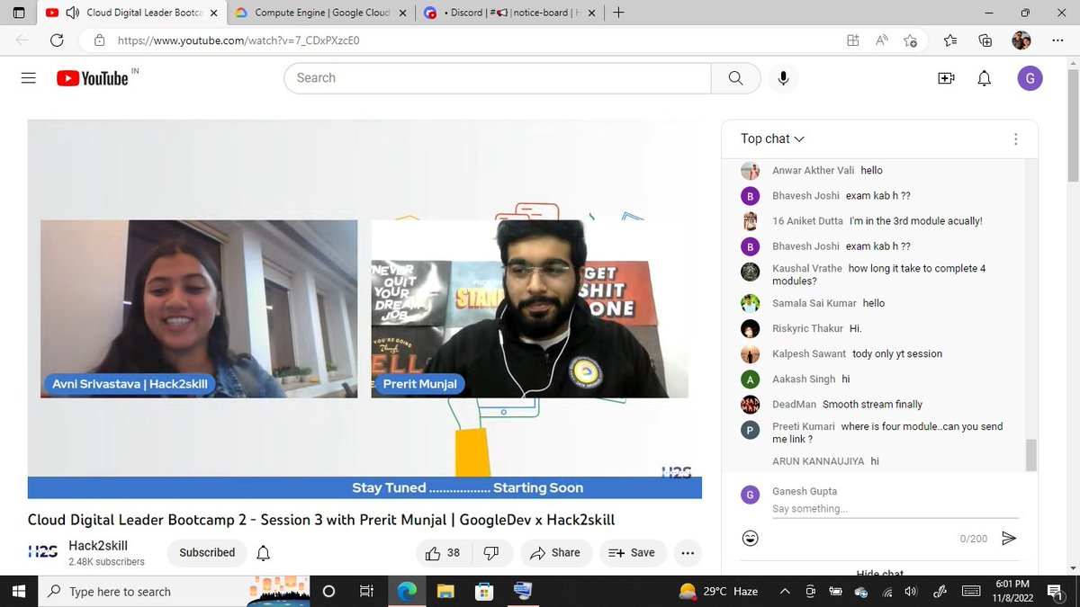 Aashish_Esperer's tweet image. Big thank, @hack2skill @GoogleDevsIN @GoogleCloud_IN @googlecloud 
Third and last session of the CDL boot camp 2 session was much awesome . Kudos to Hack2skill team and presentator of this session.
#GCTC #H2STC #CDL #Clouddigitalleader #Hack2skill
