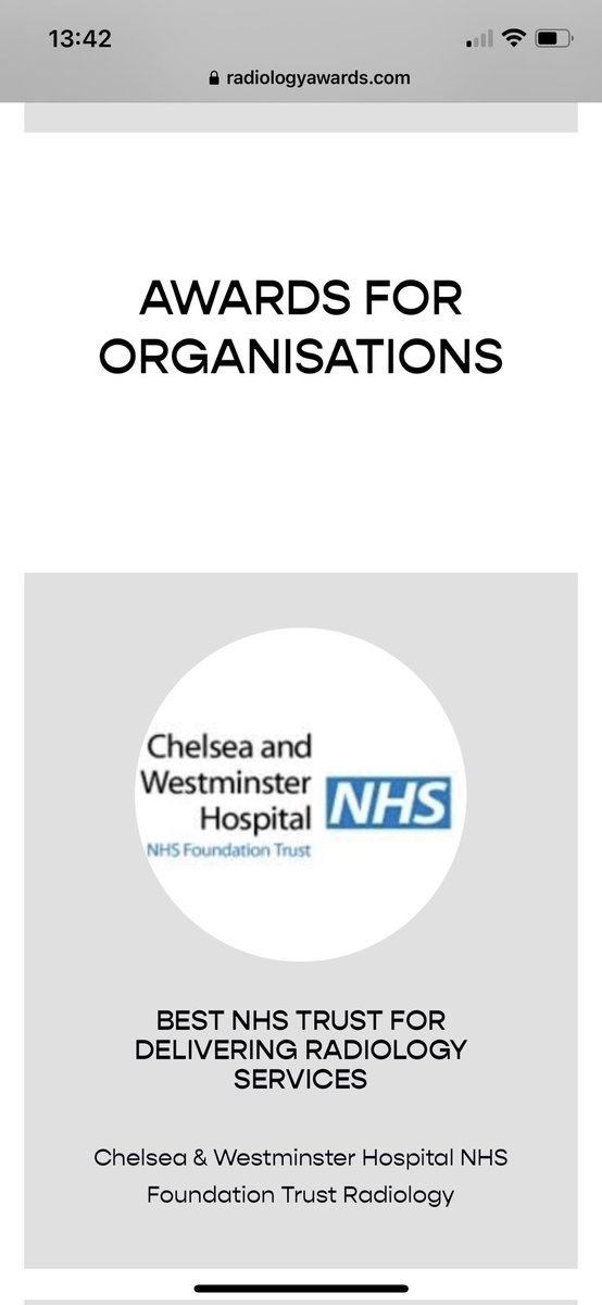 CWHFTImaging's tweet photo. This team continue to deliver high quality care, always putting the patient first and in recognition of that received this award! @RadiologyAwards @ChelwestFT #proud 👏🏻🩻 Couldn’t have come on a better day! #WorldRadiologyDay! https://t.co/eAHzjY8tQ5