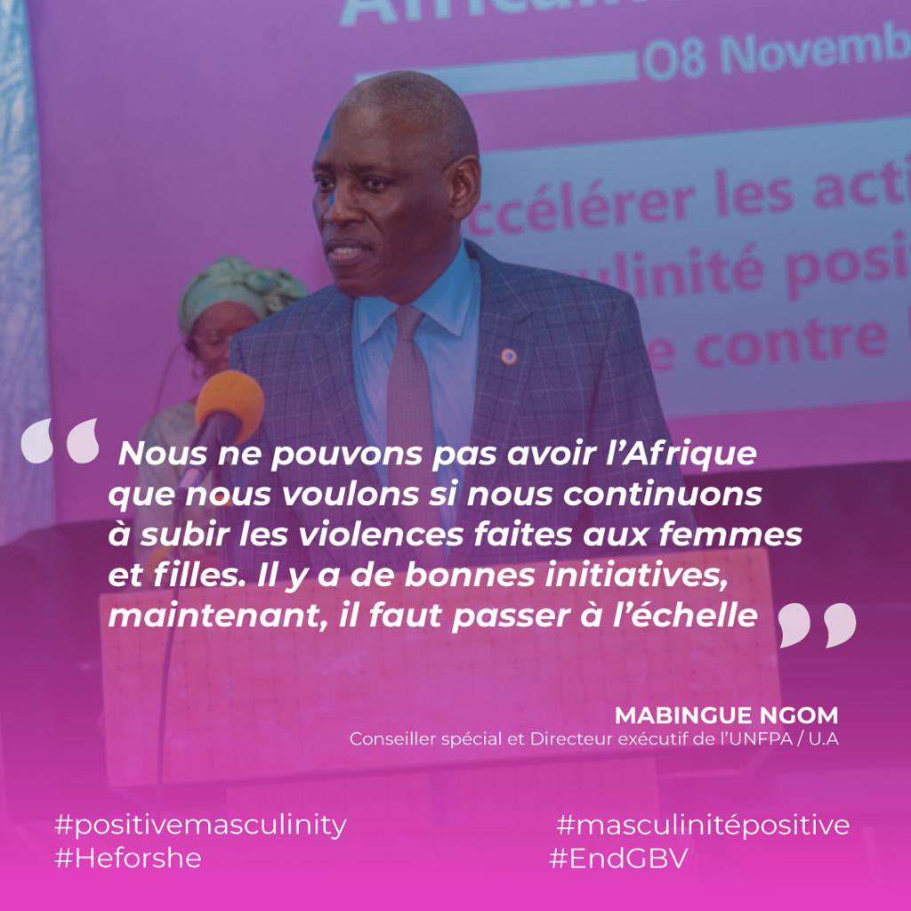 <a href="/mabinguengom1/">Mabingue Ngom</a> Nous ne pouvons pas avoir l’Afrique que nous voulons si nous continuons à subir les violences faites aux femmes et filles…#masculinitepositive