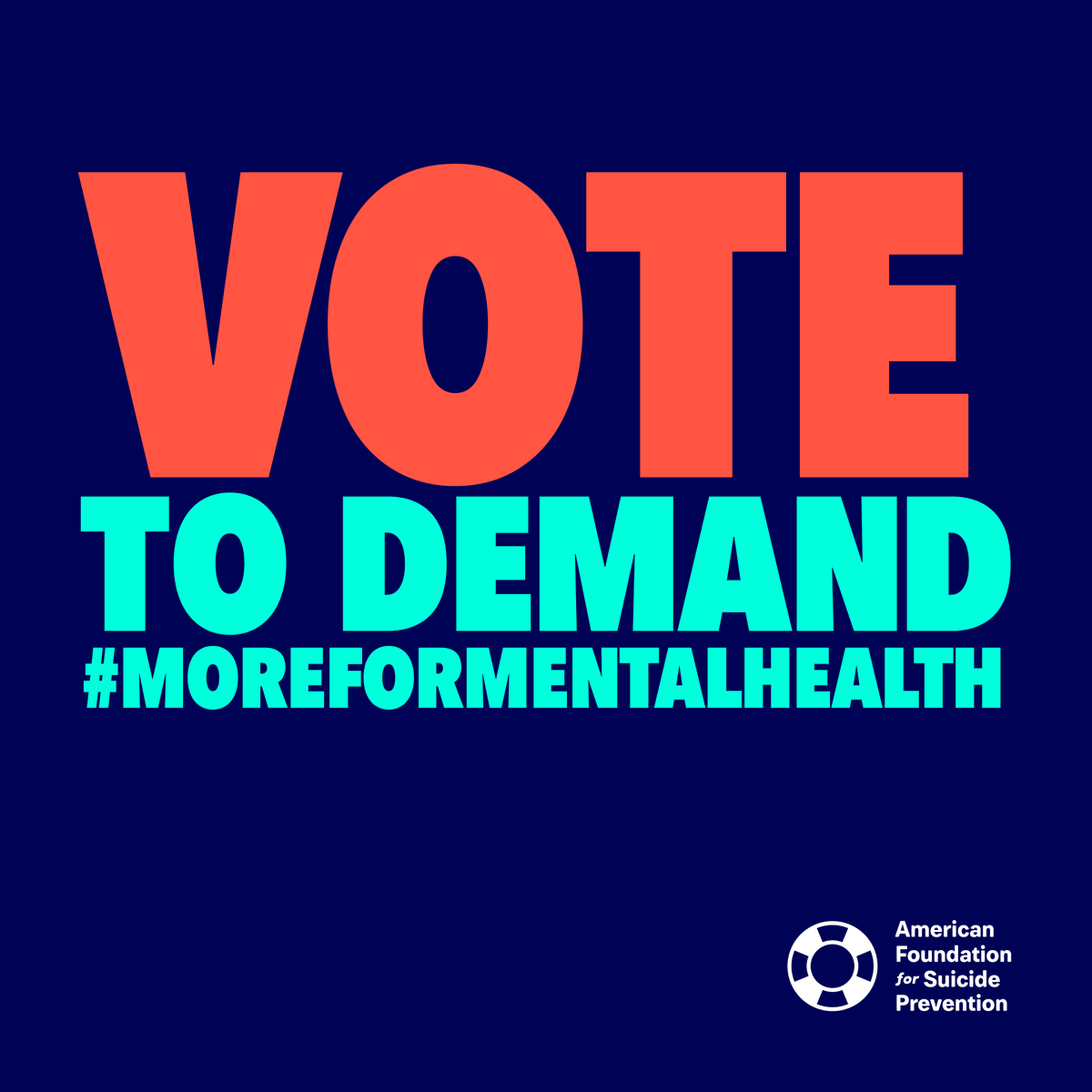 It's #ElectionDay! 🗳️

Be sure to get out and demand #MoreForMentalHealth! Find election information at afsp.org/elections.