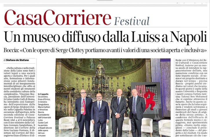 Dopo <a href="/attukwei/">Dr. attukwei clottey</a>, da oggi #Luiss ospita la fumettista tunisina <a href="/takouaBM/">Takoua Ben Mohamed</a>, la seconda artista del progetto di arte diffusa promosso dalla nostra università: con la vendita delle sue opere saranno finanziati gli studi a giovani del suo stesso Paese