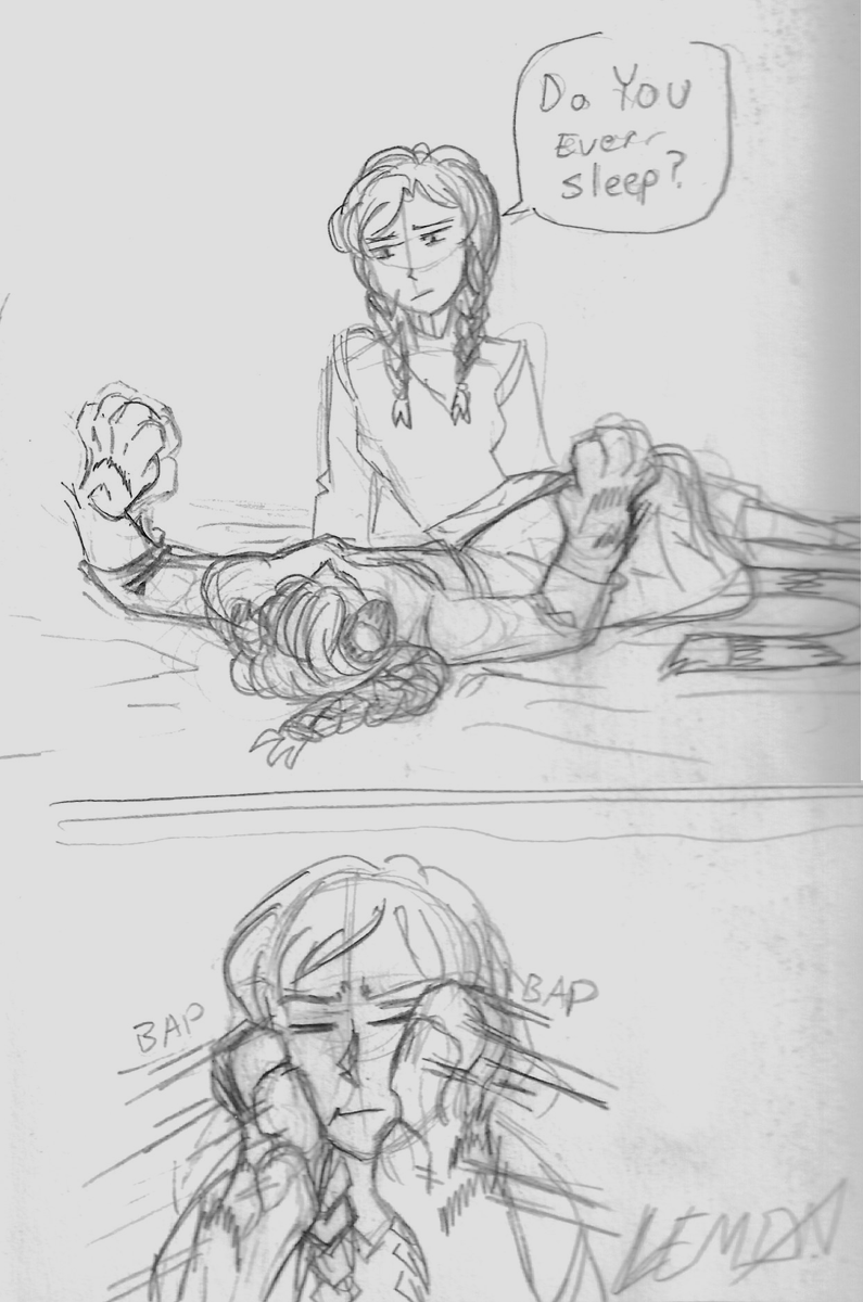NordikLemon's tweet photo. silly doodle
----
#fanart #frozenau #Elsanna https://t.co/9UrfmeeVZM