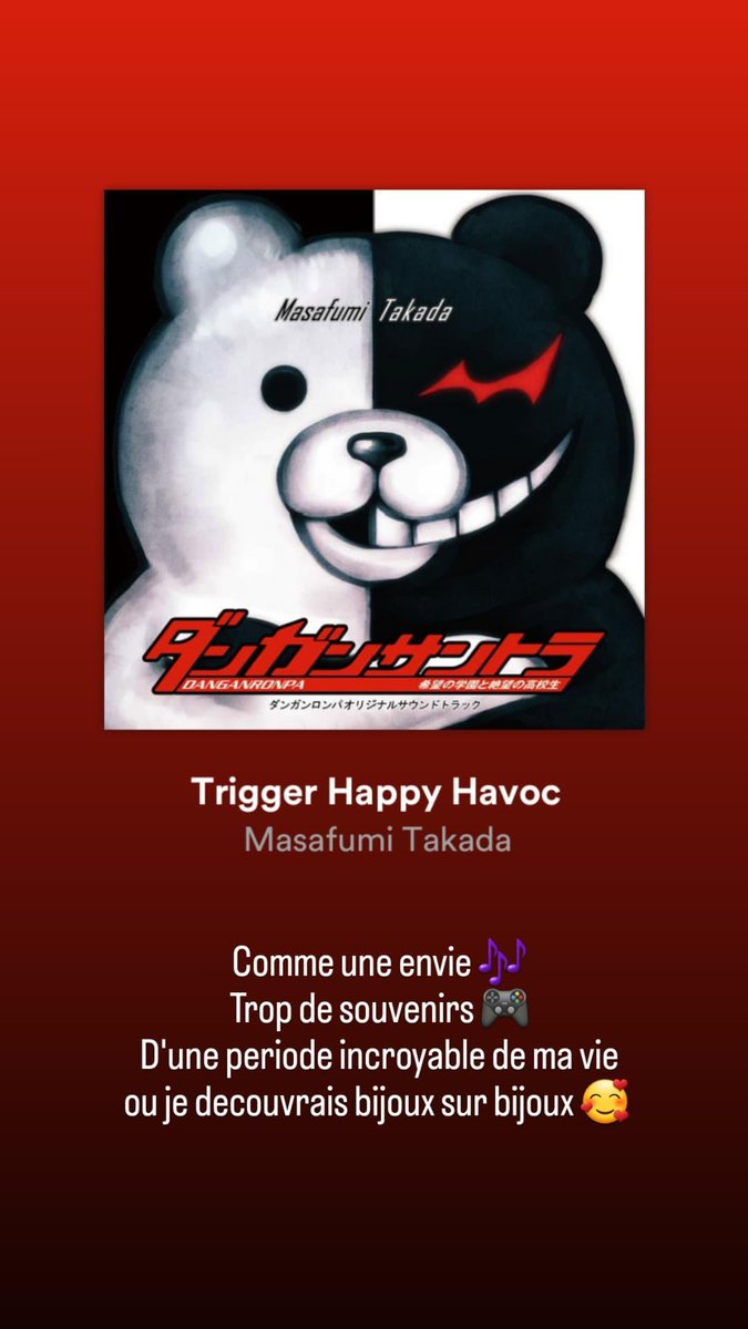 MimiLeah's tweet photo. Mais trop de souveniiiirs ah la la 🤧 l'avantage avec les Visual Novel c'est que la BO a un impact de fou vu comme tu l'entends en boucle haha. Putain, mes debuts en stream, et surtout une licence que j'oublierais jamais ❤️ #danganronpa https://t.co/6U9XJ8oP1i