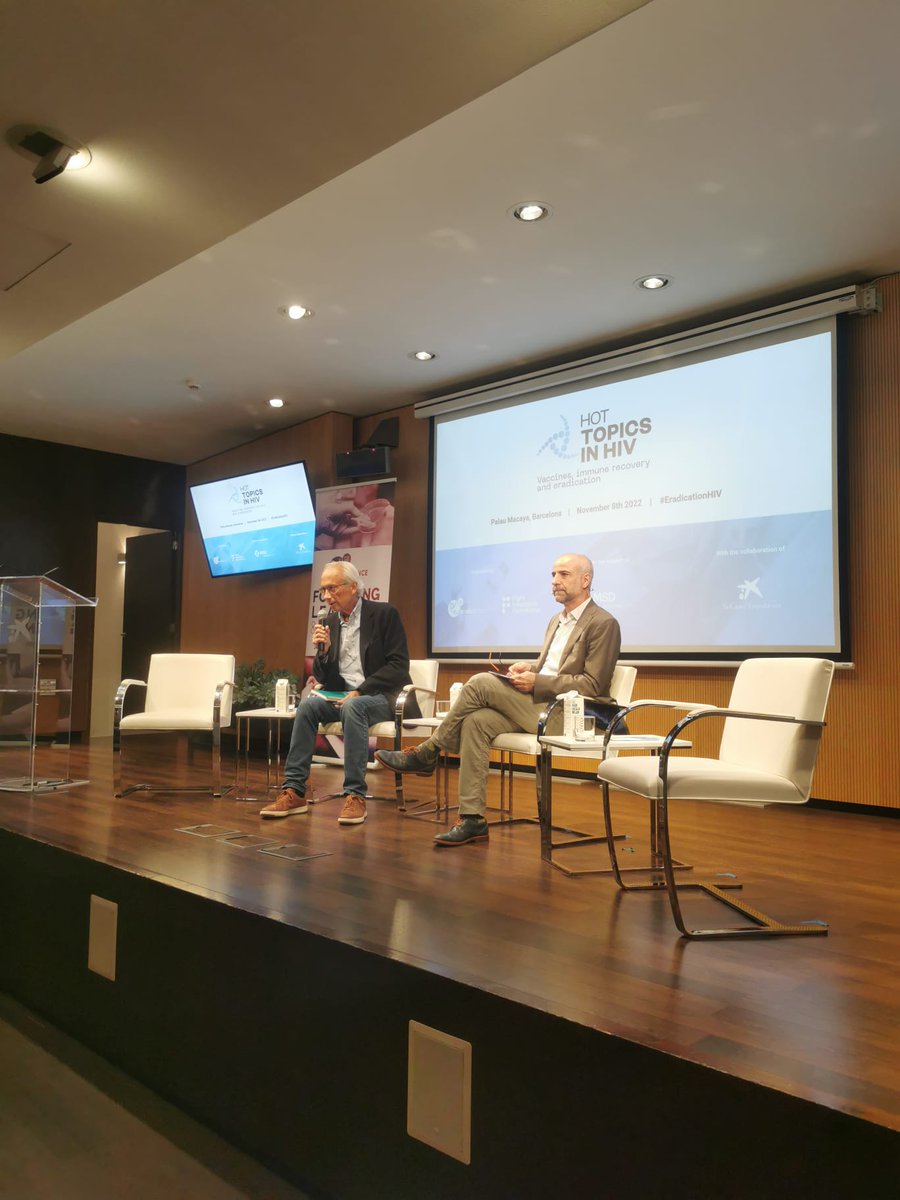 scienhub_org's tweet photo. 🗣️Dr. Bonaventura Clotet @IrsiCaixa @Fundacio_Lluita &amp; Dr. @JavierMPicado @IrsiCaixa welcome the 14th edition of the Hot Topics in HIV workshop.
We are delighted to start with a full day of lectures presented by the most stunning speakers &amp; chairs at Palau Macaya @FundlaCaixaCAT https://t.co/Txaynk0tly