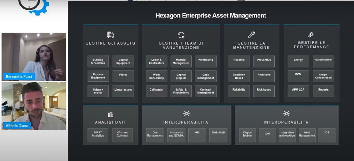 Atlantic_Techn's tweet photo. "I nostri clienti chiamano #HexagonEAM: l'ERP della manutenzione. E' una soluzione modulare e molto completa." Benedetta Pucci, Channel Sales Manager @Hexagon_ALI a #ilMesedellaManutenzione  @assoaiman 

#smartmaintenance #EAM https://t.co/tZWl2q2379